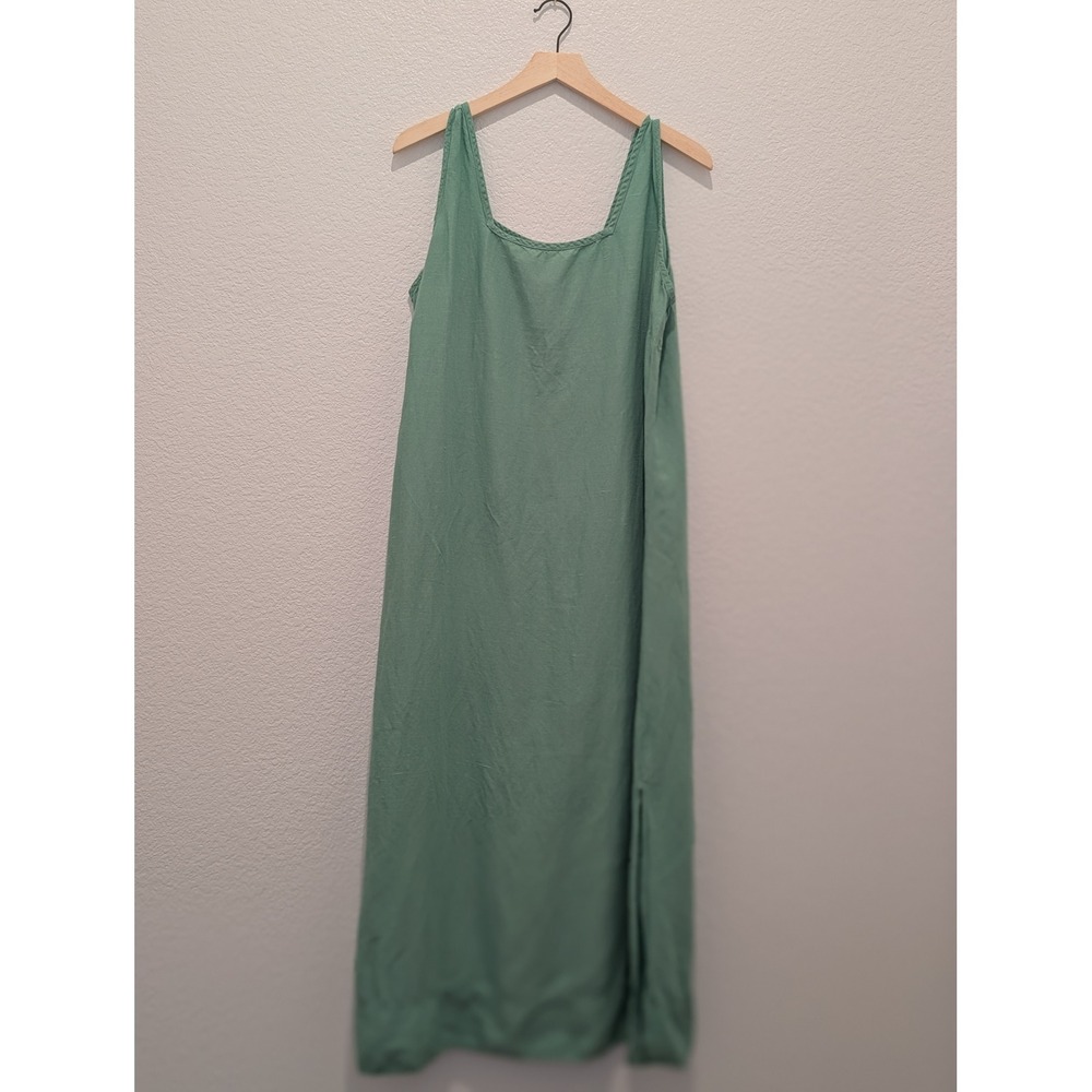 Avenue Mint Green Linen Blend Sleeveless Maxi Dress Plus Size 16